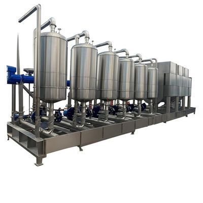 Εξοπλισμός Κρυσταλλοποίησης κενού πολλαπλών επιδράσεων εξατμιστήρα 1600lph για λύματα