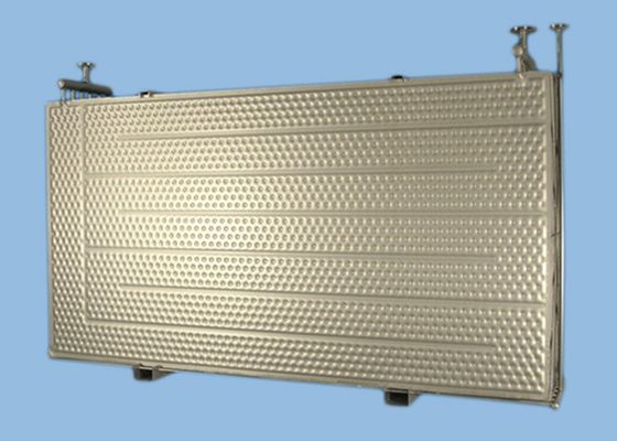 0.3-1.2mm Προσαρμοσμένο καμπύλη μαξιλάρι Dimple Πλάκα Ανταλλάκτη θερμότητας