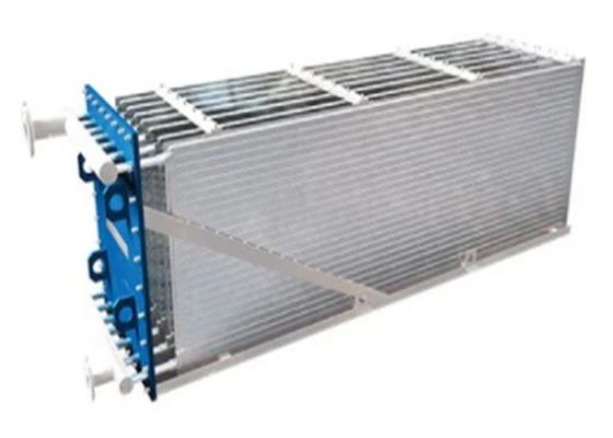 SS 6x2m θερμο ανταλλάκτης θερμότητας πιάτων με το ευρύ πιάτο μαξιλαριών σωλήνων
